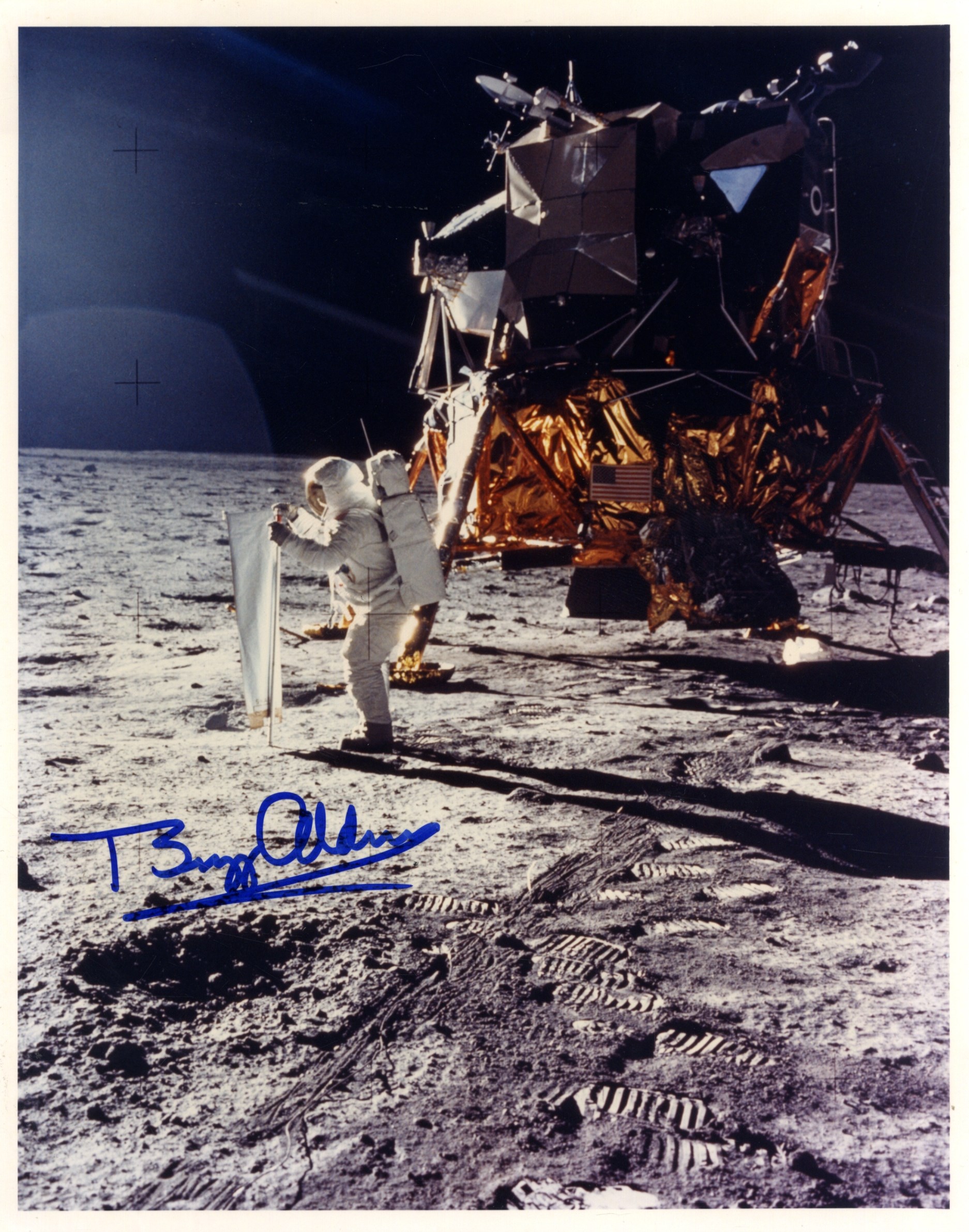 ALDRIN BUZZ: (1930- ) American Astronaut, Lunar Module Pilot of Apollo XI (1969).