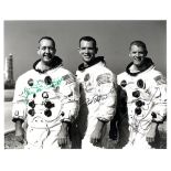 APOLLO IX: Signed 10 x 8 photograph by all three members of the Apollo IX crew individually