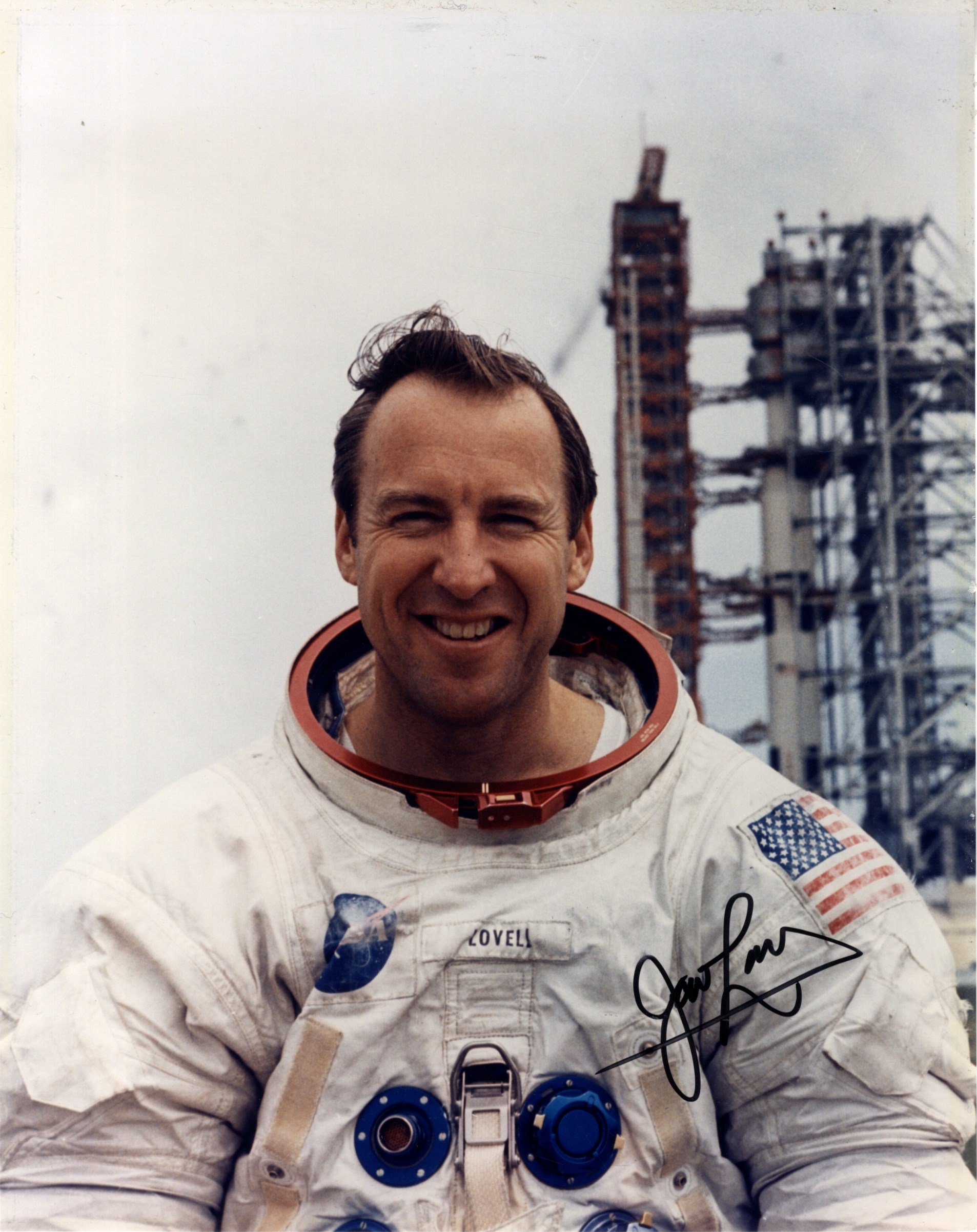 APOLLO XIII: James Lovell (1928- ) American Astronaut, Commander of the Apollo XIII mission.