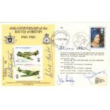 WORLD WAR II: A multiple signed First Day Cover commemorating the 40th Anniversary of the Battle of