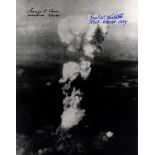 ENOLA GAY: Signed 8 x 10 photograph by both Paul W.