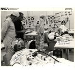 APOLLO XV: An excellent signed 10 x 8 photograph by all three crew members of Apollo XV