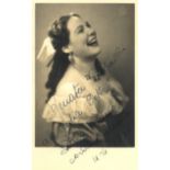 OPERA: Selection of vintage signed postcard photographs and a few slightly larger by various opera