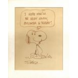 SCHULZ CHARLES M.: (1922-2000) American Cartoonist, creator of the Peanuts comic strip.