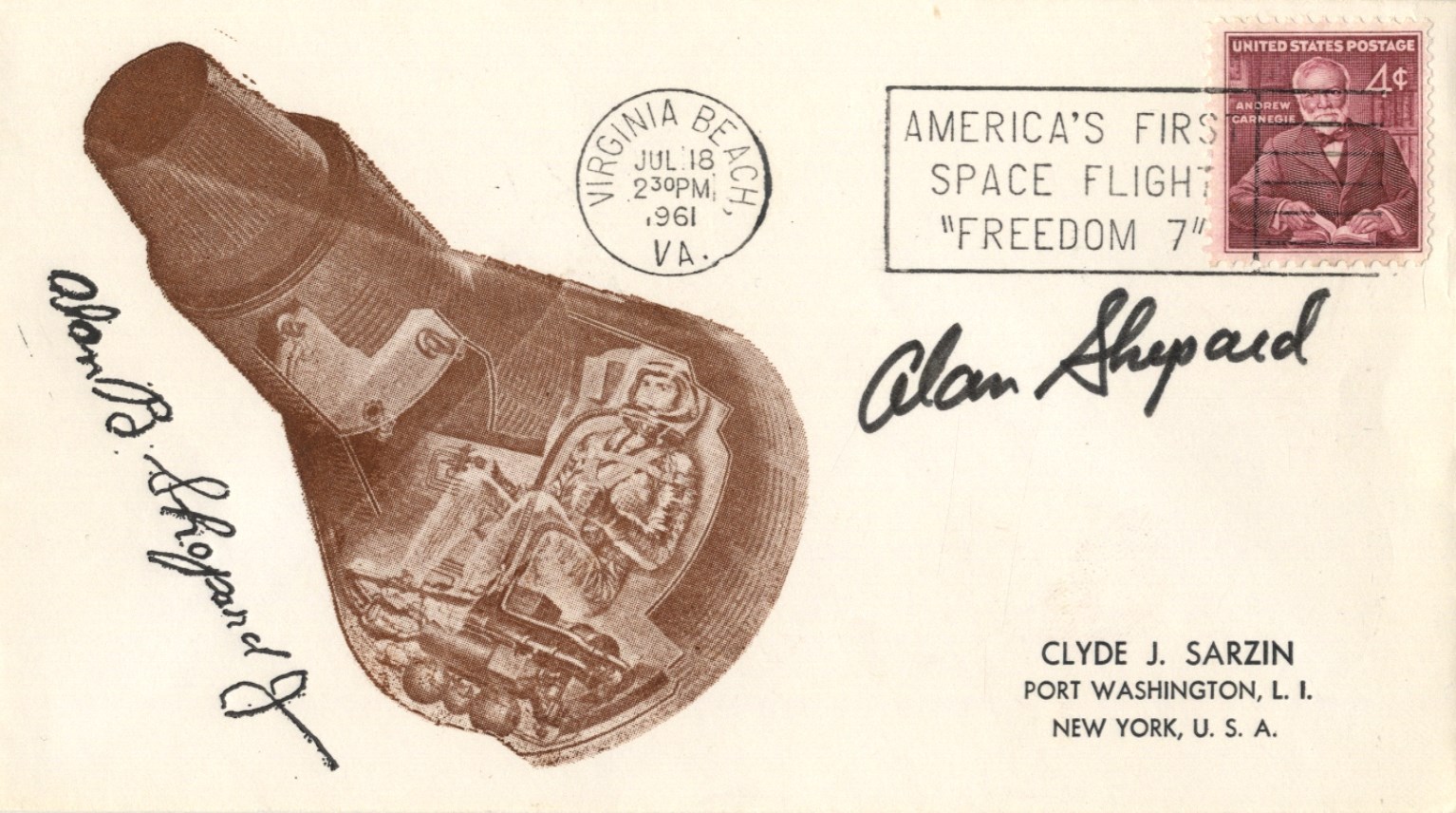 MERCURY SEVEN: Selection of individually signed Commemorative Covers by various members of the - Image 6 of 6