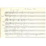 BLISS ARTHUR: (1891-1975) English Composer & Conductor. An amusing A.M.Q.S., with his initials A. B.