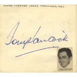 AUTOGRAPH ALBUM: An autograph album containing over 120 signatures by various actors, actresses,