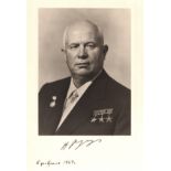 KHRUSHCHEV NIKITA: (1894-1971) Premier of the Soviet Union 1958-64 & First Secretary of the