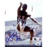 ATHLETICS: Selection of signed pieces, cards, signed colour 8 x 10 photographs etc.