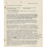 DAMBUSTERS THE: An interesting original contemporary World War II date copy of a Damage Report
