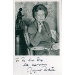 THATCHER MARGARET: (1925-2013) British Prime Minister 1979-90. Signed and inscribed 4 x 6.