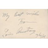 AUTOGRAPHS: A small, miscellaneous selection of signed cards, album pages,