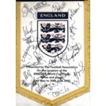 ENGLAND FOOTBALL: An excellent official Football Association pennant (11 x 16.