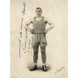 CARNERA PRIMO: (1906-1967) Italian Boxer, World Heavyweight Champion 1933-34.