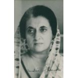 GANDHI INDIRA: (1917-1984) Indian Prime Minister 1966-77, 1980-84.