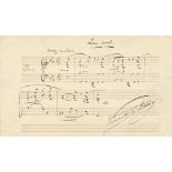 D´INDY VINCENT: (1851-1931) French Composer. A.M.Q.S.