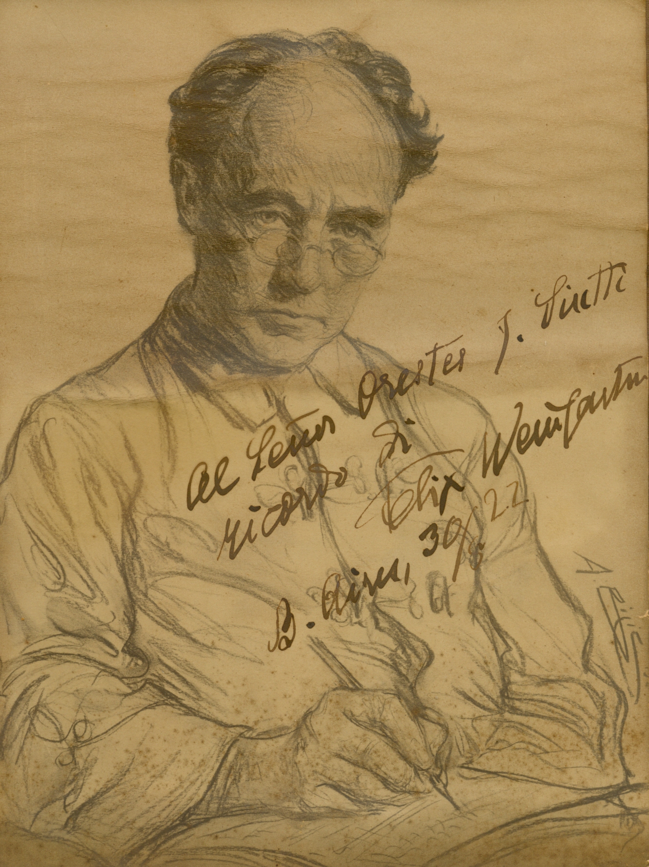 WEINGARTNER FELIX: (1863-1942) Austrian Conductor and Composer. Signed and inscribed 6.