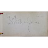 AUTOGRAPH ALBUM: A good slim oblong 8vo autograph album containing over fifty five signatures,