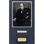 CHURCHILL WINSTON S.: (1874-1965) British Prime Minister 1940-45, 1951-55.