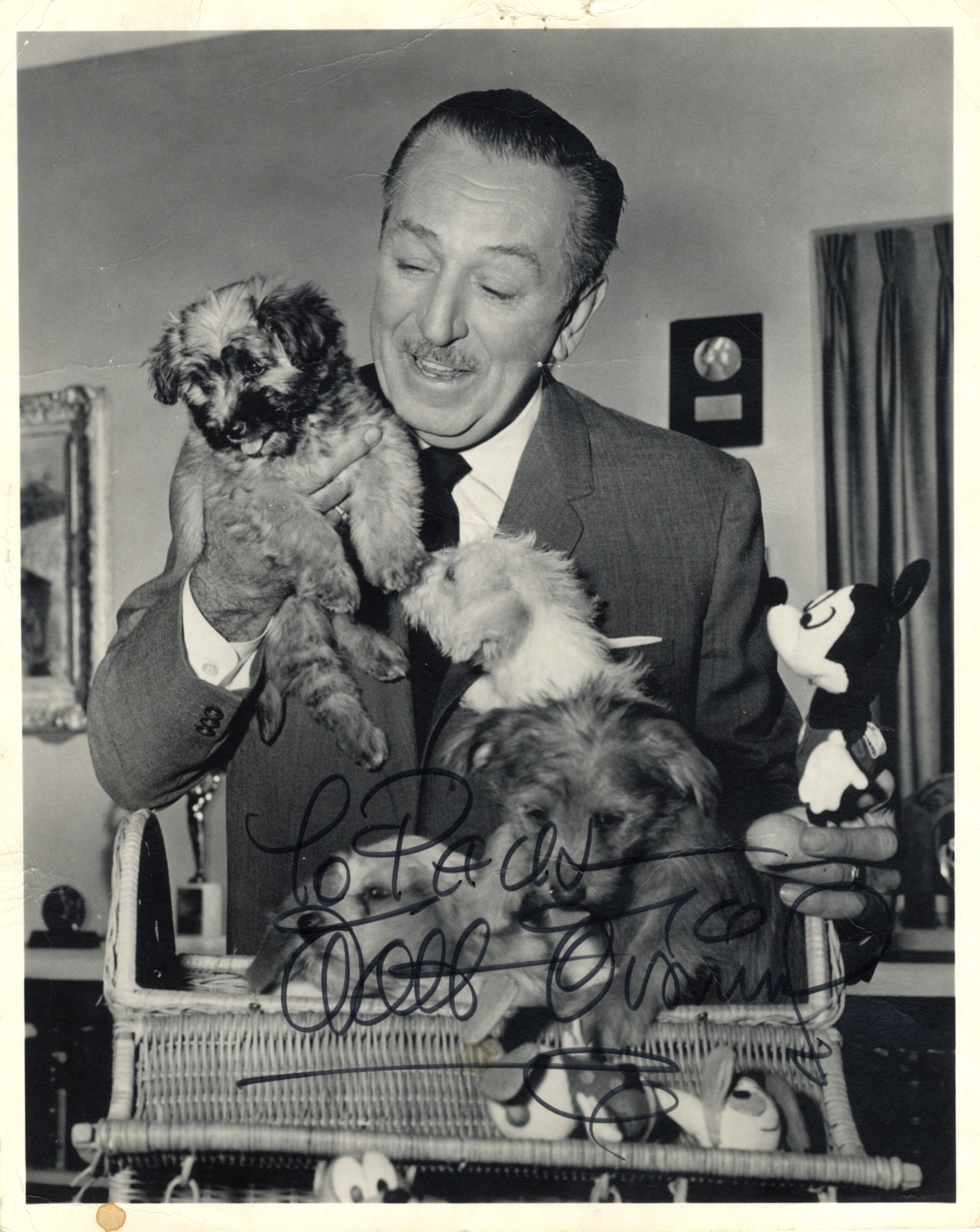 DISNEY WALT: (1901-1966) American Animator, Academy Award winner.