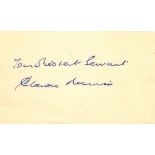 CASABLANCA: Small selection of signed pieces and cards by various cast members of the classic