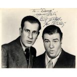 ABBOTT & COSTELLO: ABBOTT BUD (1895-1974) & COSTELLO LOU (1906-1959) American Film Comedians.