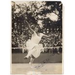 LENGLEN SUZANNE: (1899-1938) French Tennis Player, Wimbledon Champion 1919, 1920, 1921, 1922,