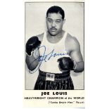 LOUIS JOE: (1914-1981) American Boxer, World Heavyweight Champion 1937-49.