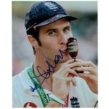 CRICKET: Small selection of signed 8 x 10 photographs and a few slightly larger by various