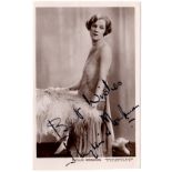 THEATRE: Selection of vintage signed postcard photographs by various stage actresses and