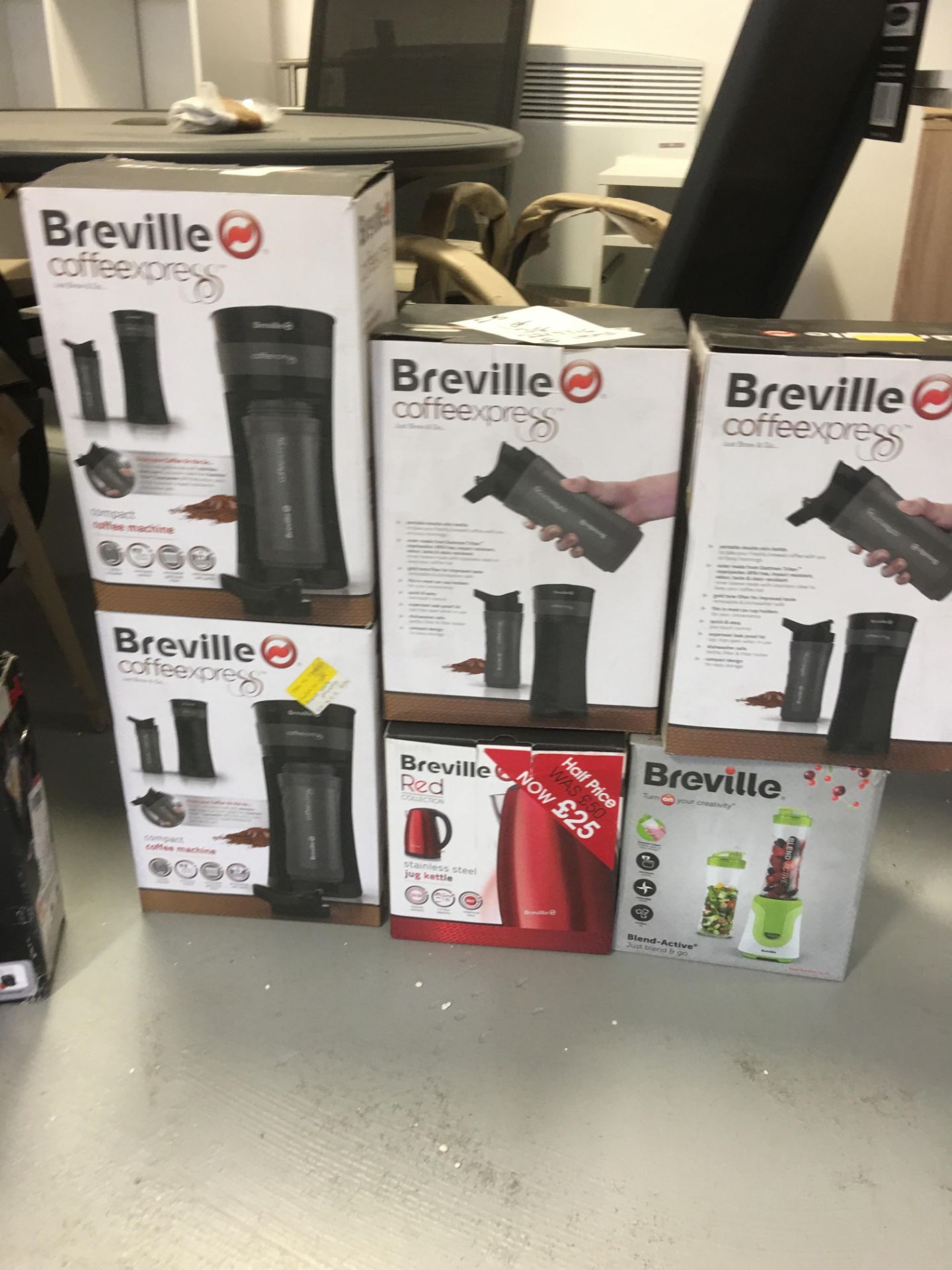 Qty of 6 x Breville Branded Mixed Small Appliances