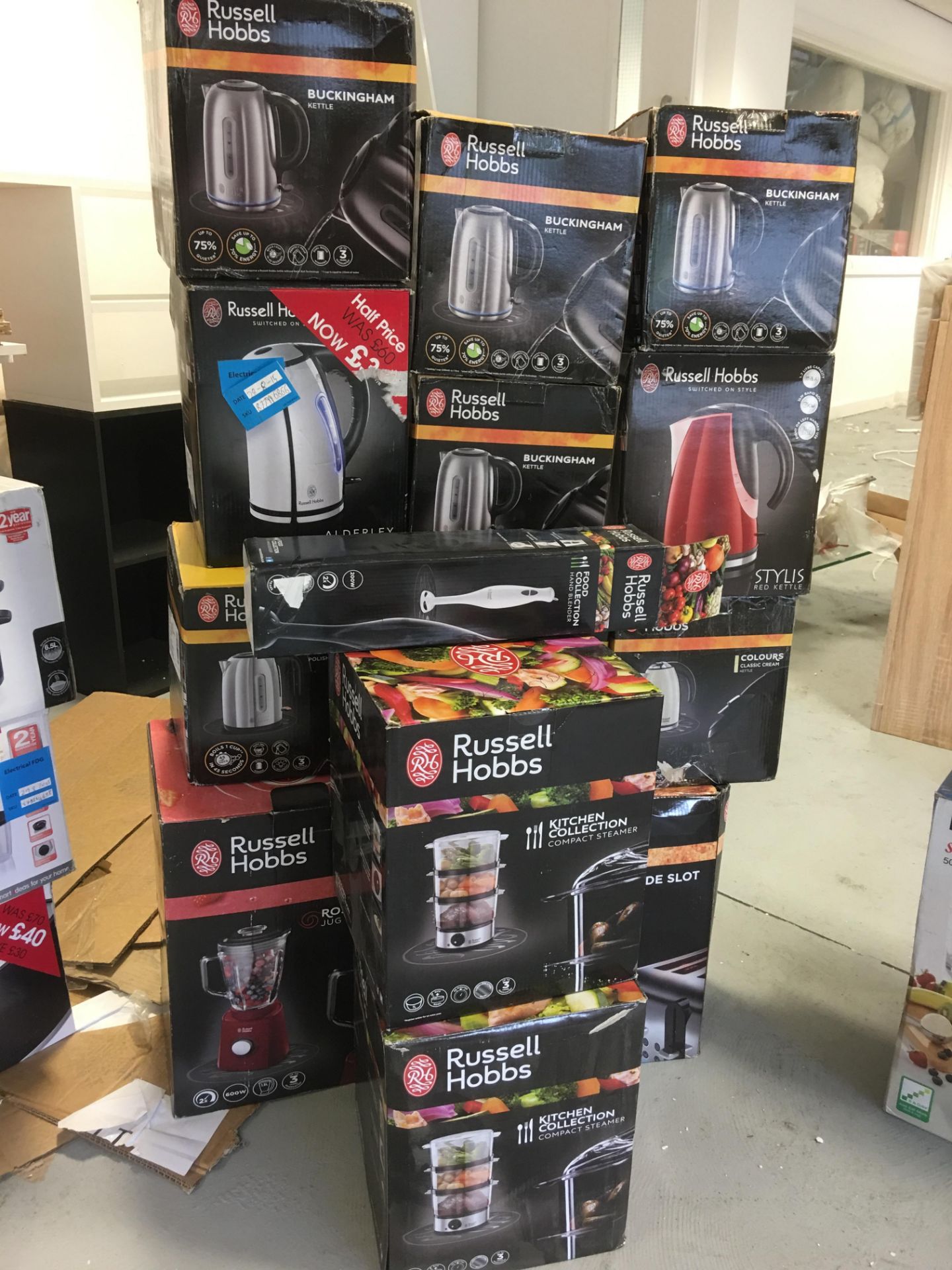 Qty of 14 x Russell Hobbs Branded Appliances