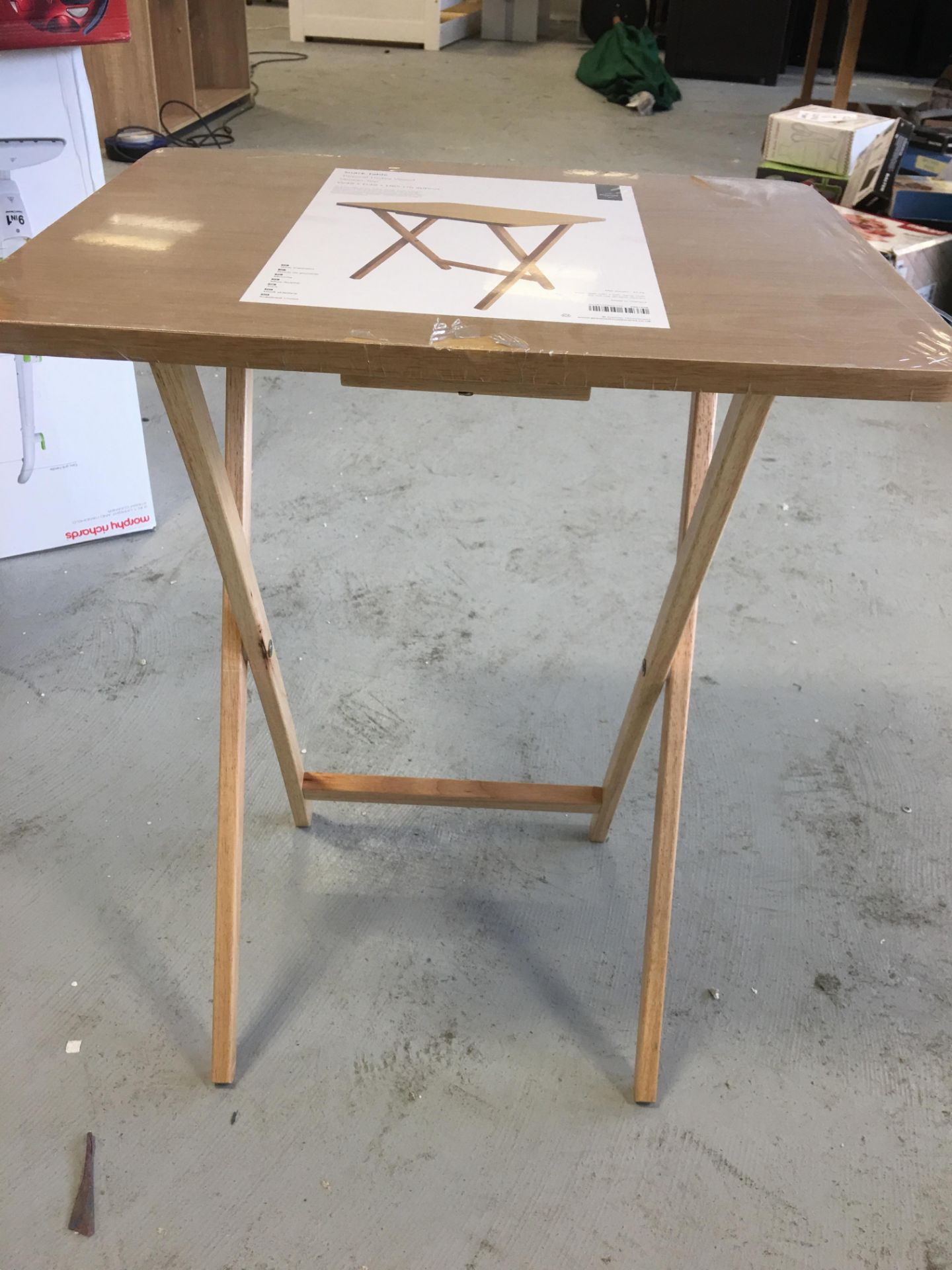 Wooden Folding Stack Table