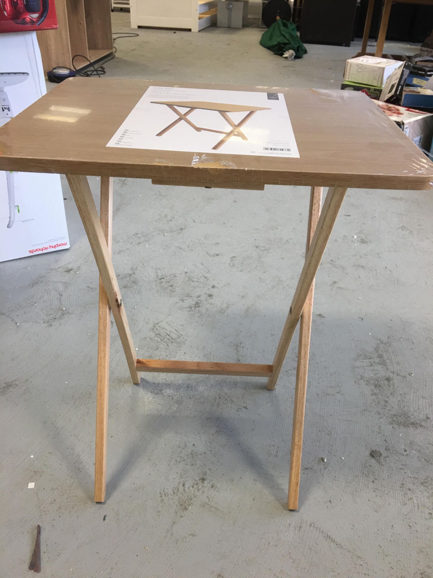 Wooden Folding Stack Table