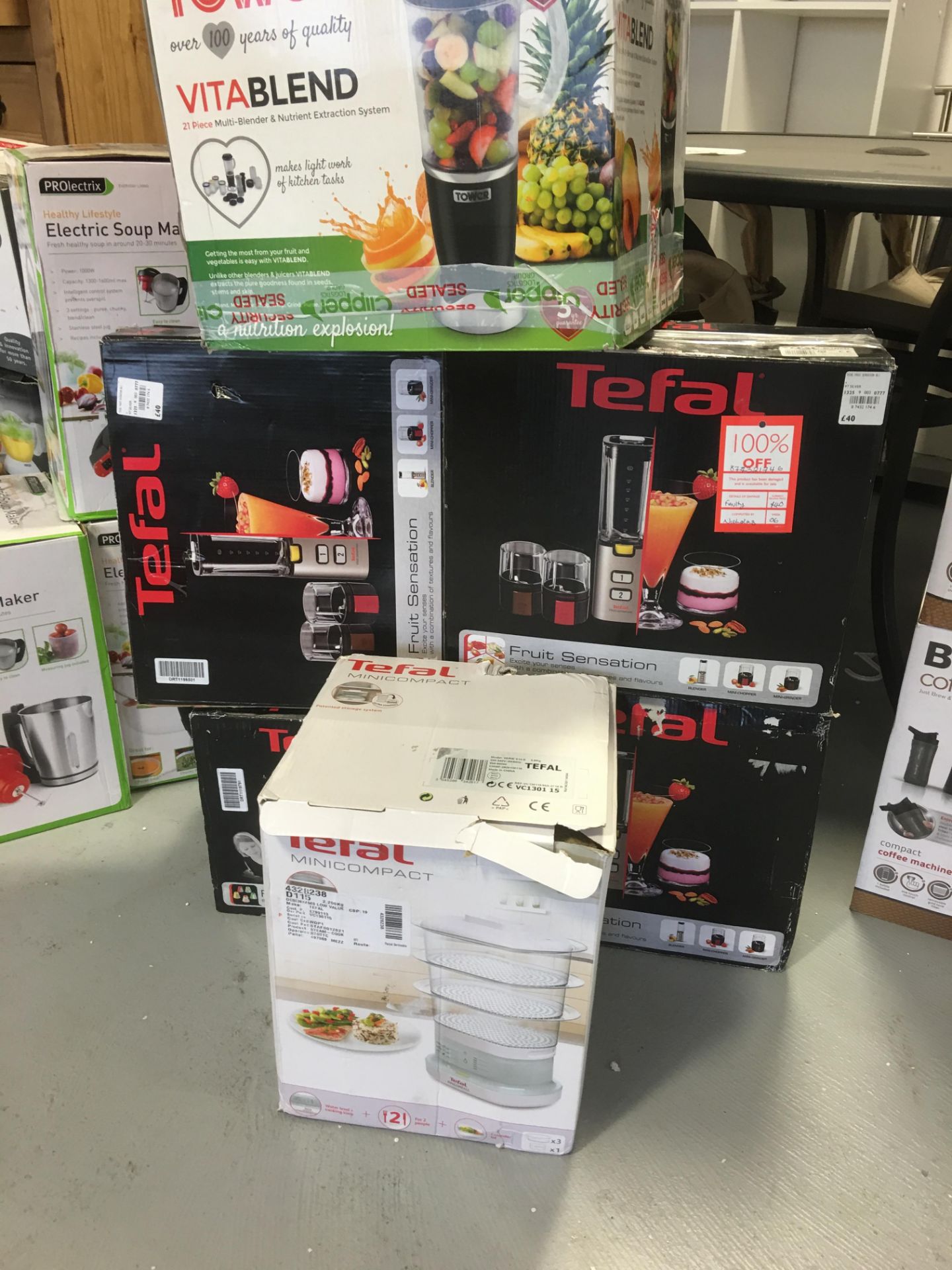 Qty of 6 x Tefal Branded Mixed Small Appliances