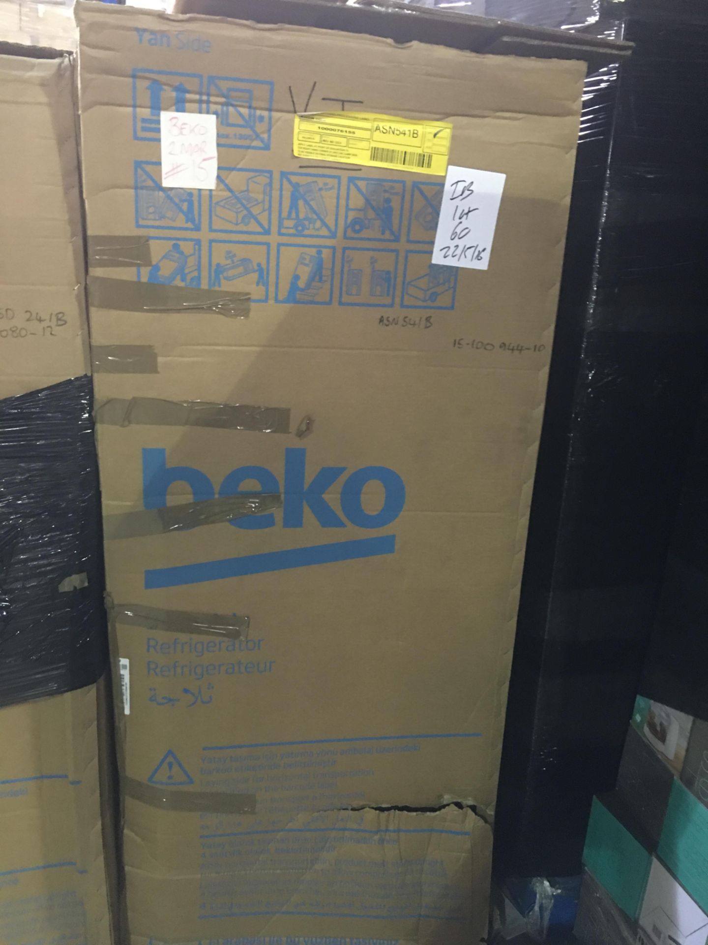 Boxed Beko American Fridge Freezer ASN541B RRP £749