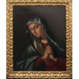 Madonna in preghiera, olio su tela, Francesco Chiarottini (Cividale 1748 - Venezia 1796) cm. 42x56,