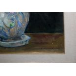 Rose in vaso, olio su faesite cm. 45x59, Alfonso Monfardini (Mantova 11/06/1887 - 6/1/1965 )