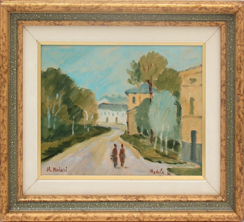 Medole 1936, tempera su cartoncino , artista del xx secolo, cm. 24x20