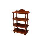 Etagere a quattro ripiani con colonnine tornite cm. 80x40xh110 primi '900