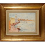 Venezia, olio magro su cartoncino firmato Scibizzi? cm. 33x24