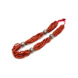 N. 59 (5.266 IVG EREDITA) COLLANA CORALLO ROSSO