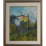 N. 4 (5.280 IVG AMM. SOSTEGNO) QUADRO RAFFIGURANTE PAESAGGIO CON CASA, CM. 50X40