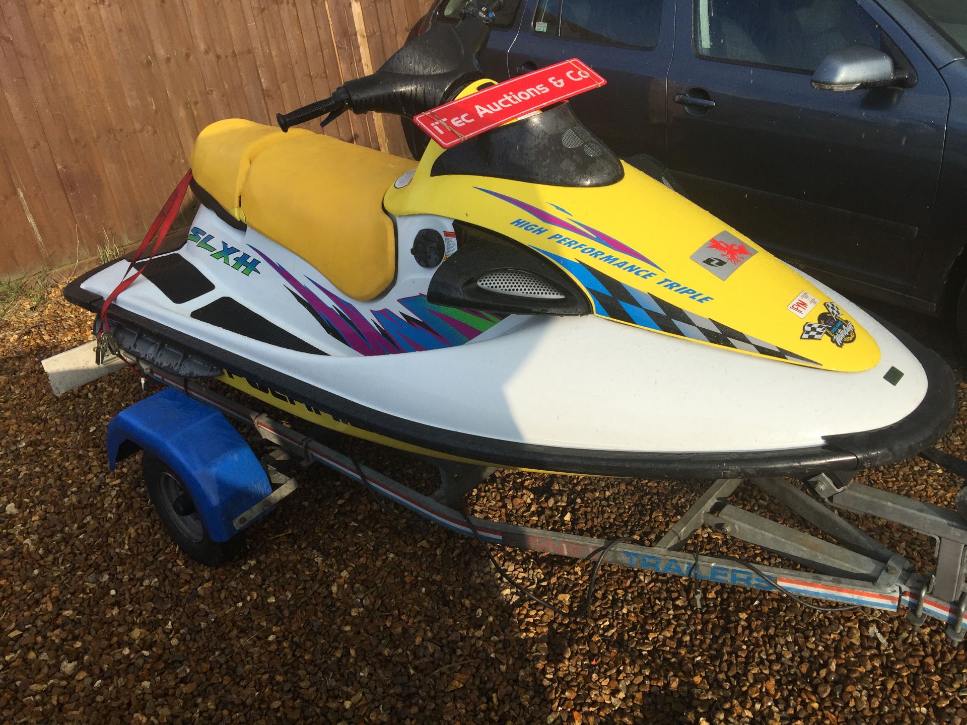 Polaris SLXH 1000cc High Performance Triple Jetski With Snipe Trailer - Image 3 of 8