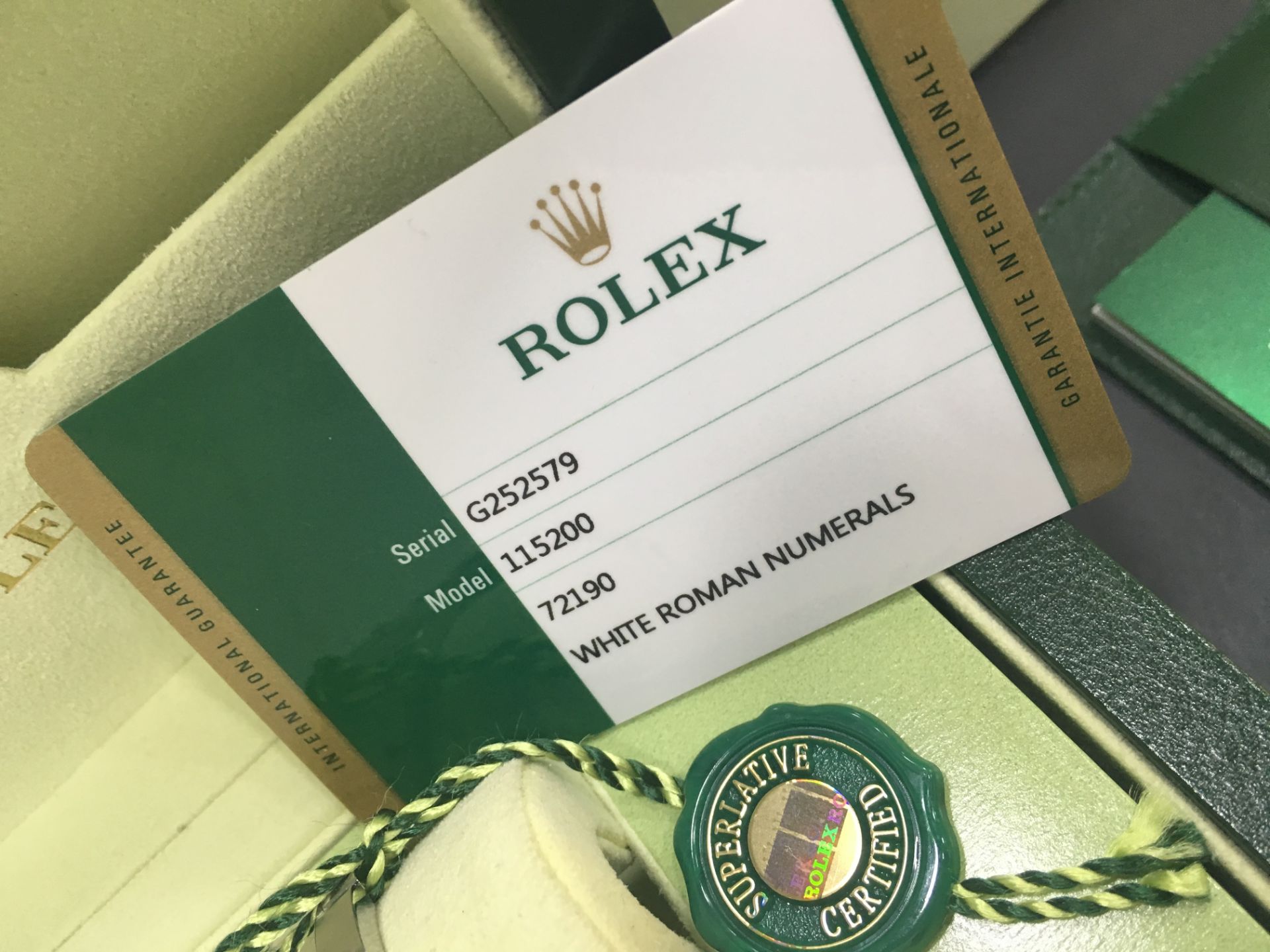 BRAND NEW ROLEX OYSTER PERPETUAL DATE 34 WHITE ROMAN NUMBERALS MODEL 115200 *NO VAT ON HAMMER PRICE* - Image 7 of 14