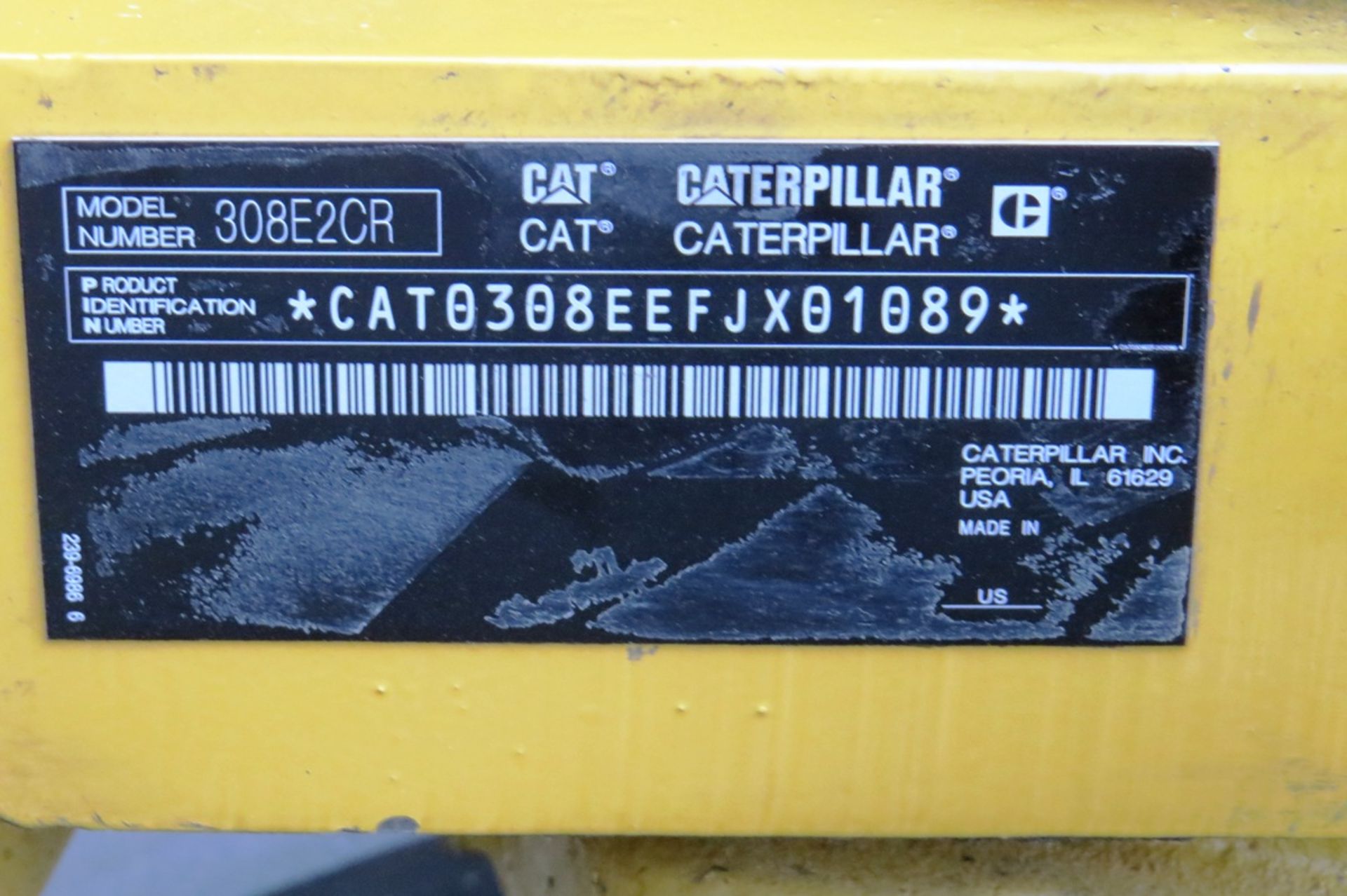 2014 Caterpillar Model 308E2 CR Hydraulic Track-Type Excavator, SN# CAT0308EEFJX01089, Caterpillar - Image 19 of 42