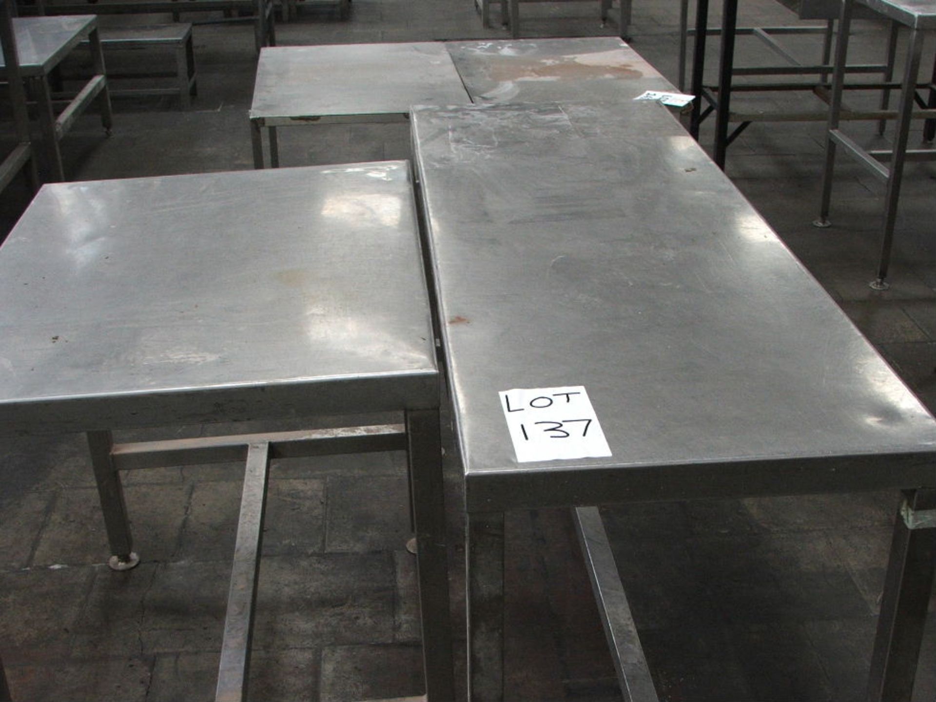 2 X 2000 X 500 & 700 X 500 S/STEEL PREPARATION TABLES