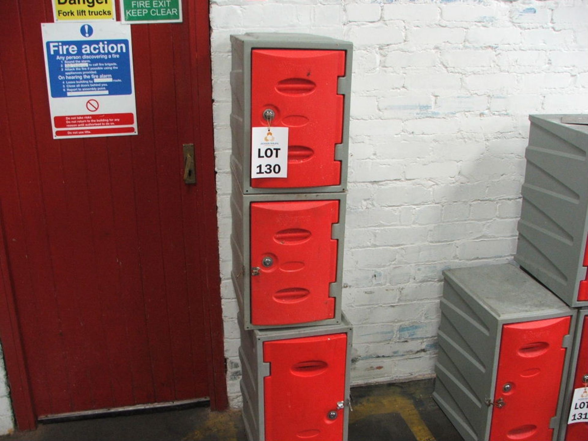 3 X UPVC EXTREME SHOE LOCKERS