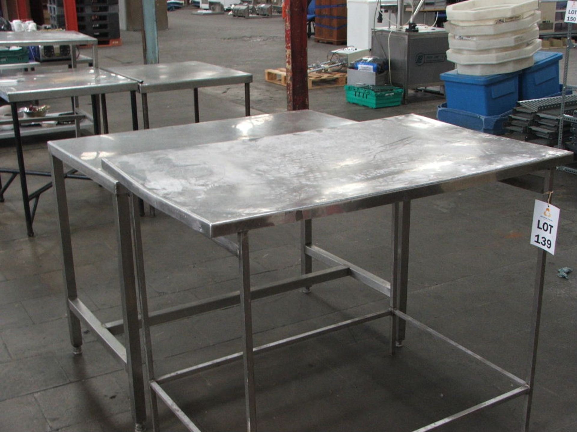 2 X 1200 X 700 S/STEEL PREPARATION TABLE