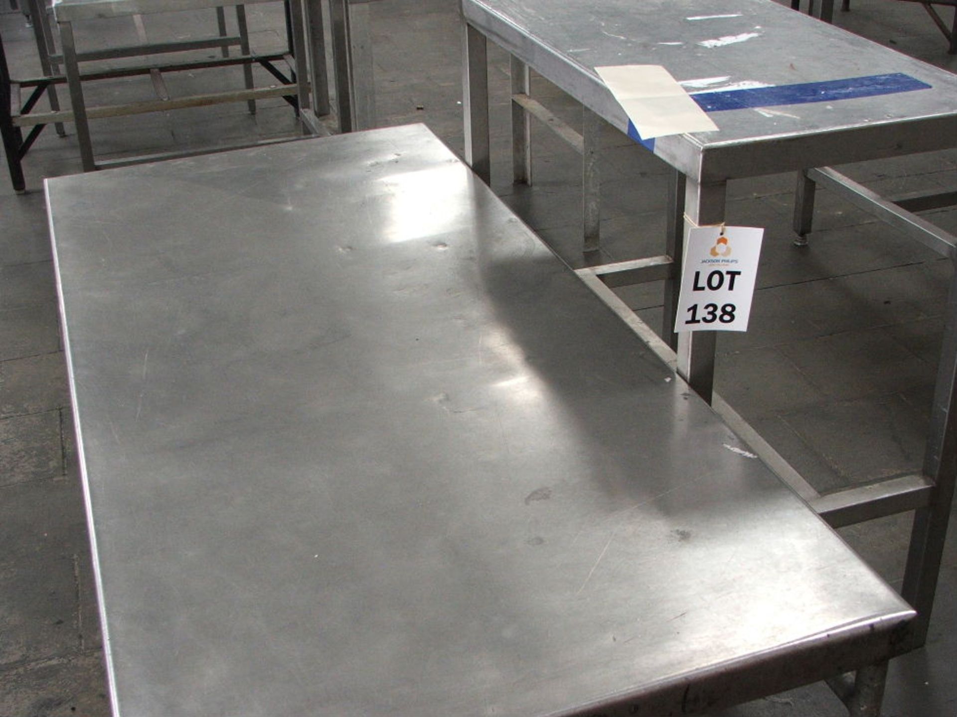 2 X 2000 X 1000 & 1000 X 500 S/STEEL PREPARATION TABLES